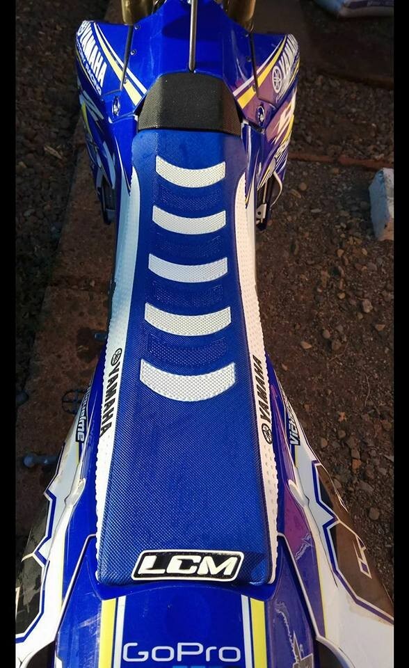 Seat Cover for YZ250F YZ450F 2014â2017 â Ultragrip Blue/White â DHL - Image 13