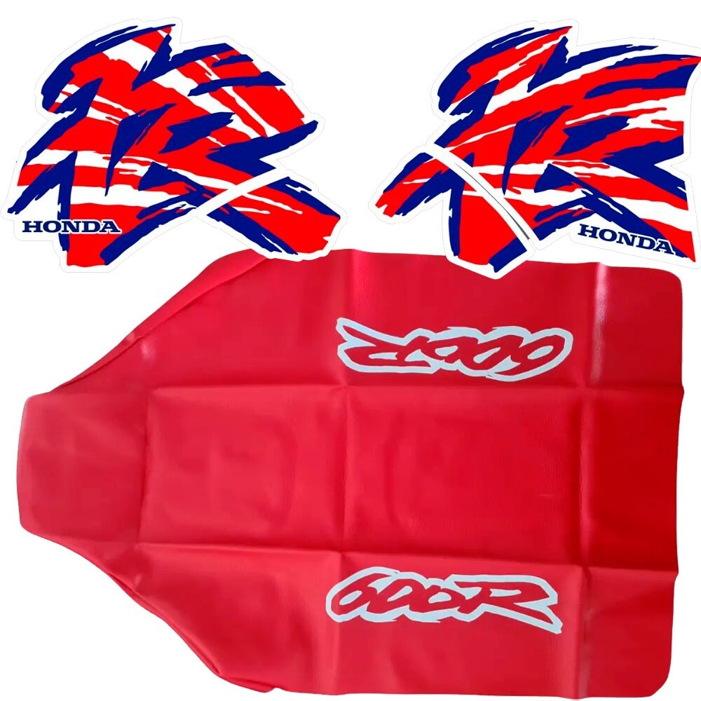 Seat cover and Tank Decals Graphics for Honda XR600R XR600 XR 600 1995 95
