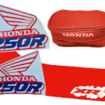 kIT Graphics Seat Cover & Bag for XR250R XR 250 XR250 1990 Red Blue Gloss