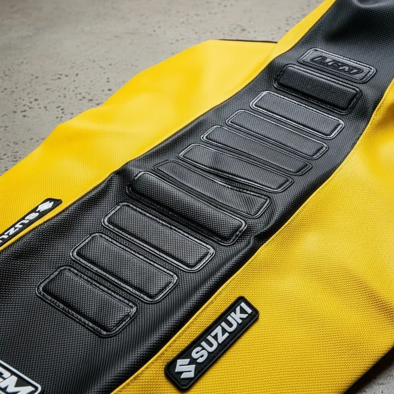 Seat Cover ULTRAGRIP for Suzuki DR250 DR 250â Yellow/Black â Anti-Slip fast ship - Image 3