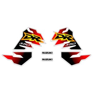 Kit Tank Decals Graphics FOR Suzuki DR350 DR 350 1998 Thick Shiny Yellow