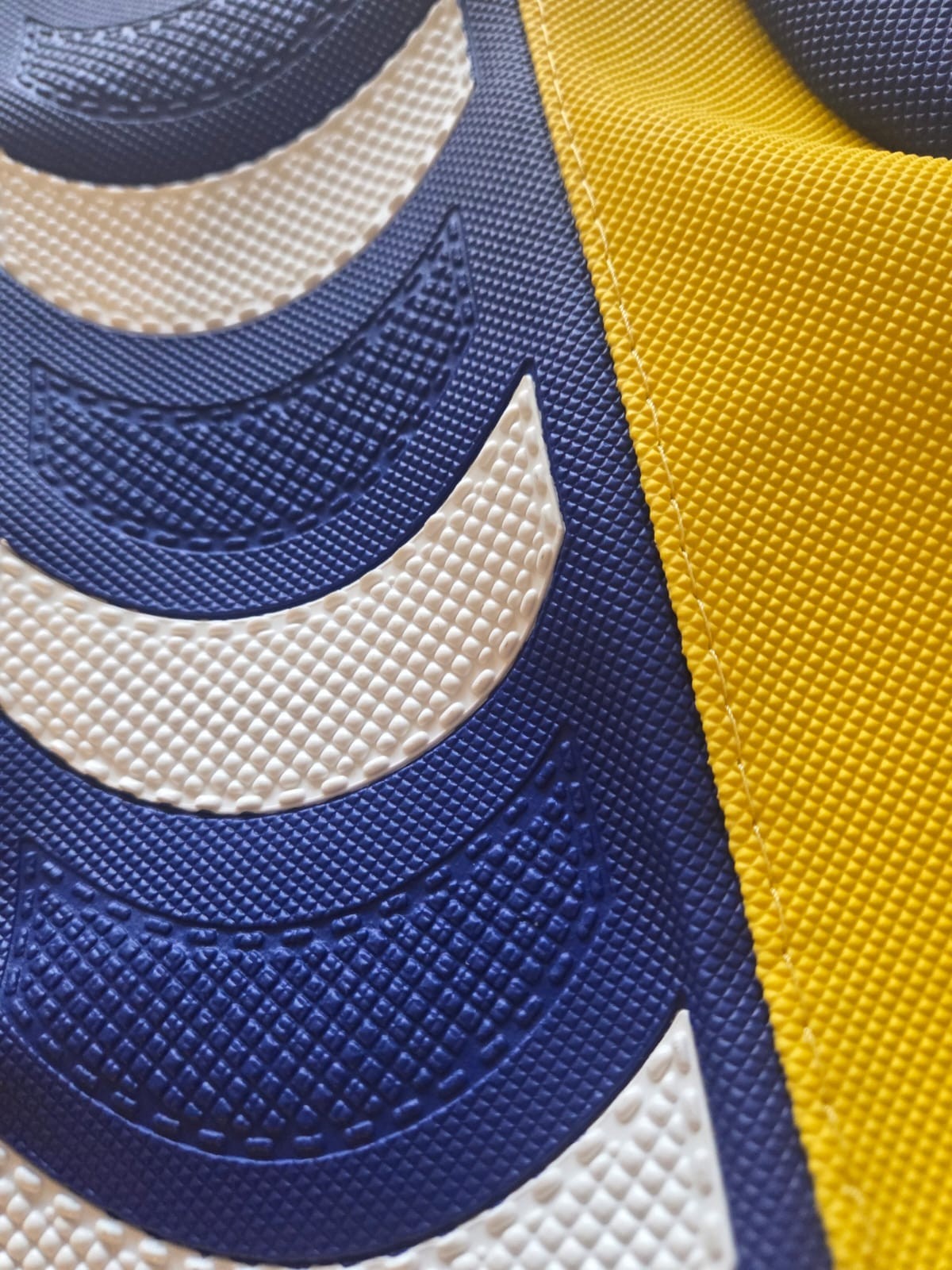 Seat Cover for Husqvarna TC 85 2018-2024 | Blue Top Yellow Sides White Ribs, DHL - Image 6