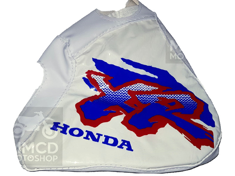 Gas Tank Cover for Honda XR600 XR 600 XR600R 1993 93 â White Base, Blue - Red - Image 3