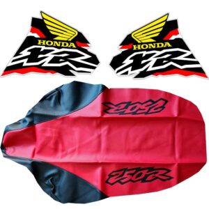 Tank Decals and Seat Cover for Honda XR250R XR 250 xr250 98 Thick Gloss