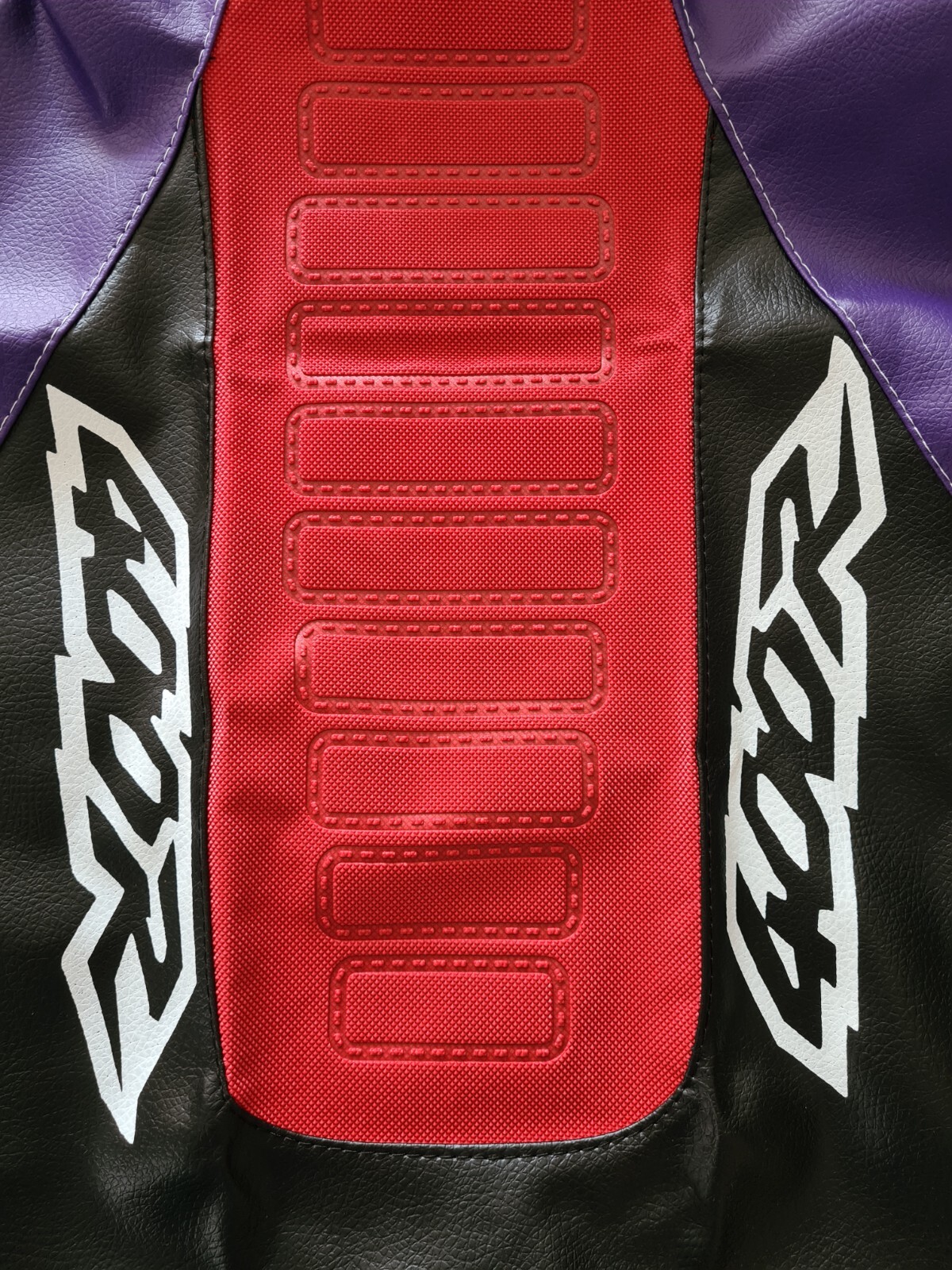 Seat cover for Honda XR400 xr 400 96-04 purple black red ultragrip anti slip DHL - Image 2