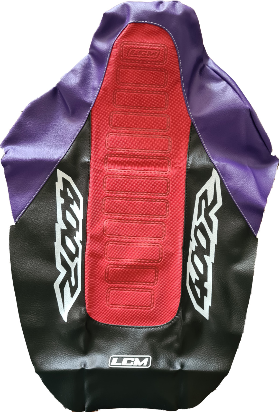 Seat cover for Honda XR400 xr 400 96-04 purple black red ultragrip anti slip DHL - Image 3