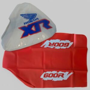 Seat Cover Orange + Tank Cover White Blue for Honda XR600R Xr600 XR 600 1991 XR