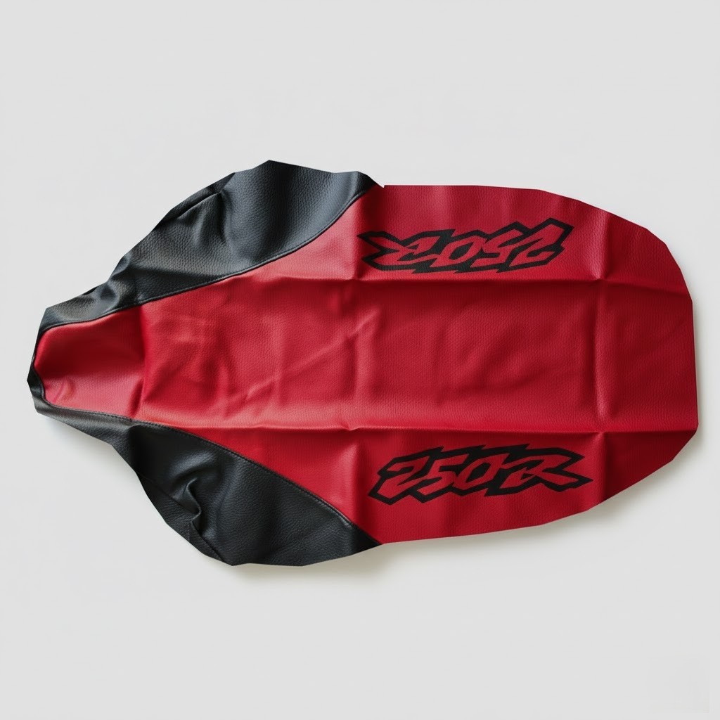 Seat Cover for Honda XR250R XR250R XR 250 1999 99 Red Black Synthetic Leather