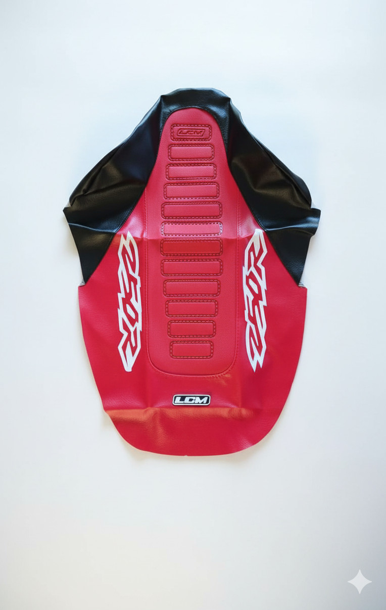 LCM UltraGrip Red/Black Seat Cover for Honda XR250R XR250 XR 250 96â04 MX Enduro - Image 2