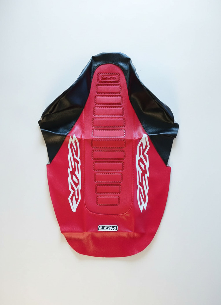 LCM UltraGrip Red/Black Seat Cover for Honda XR250R XR250 XR 250 96â04 MX Enduro - Image 3