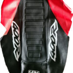Seat Cover Honda XR400R 1996â2004 RED Black UltraGrip Anti-Slip