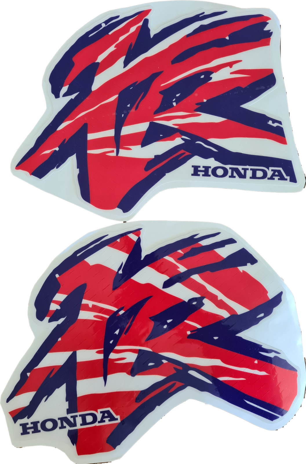 Tank Decals Graphics for Honda XR250R XR250 1995 Red Blue Thick Gloss Laminate - Image 2