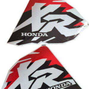 Tank Decals Graphics FOR Honda XR400R 1997 Black Red Thick Gloss