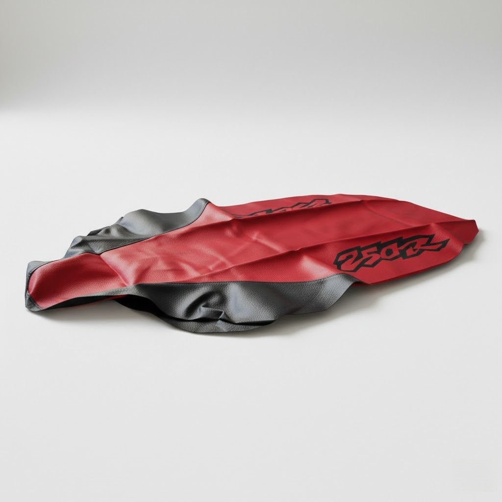 Seat Cover & Rear Tool Bag FOR XR250R XR 250 XR250 1998-99 Red Synthetic Leather - Image 13