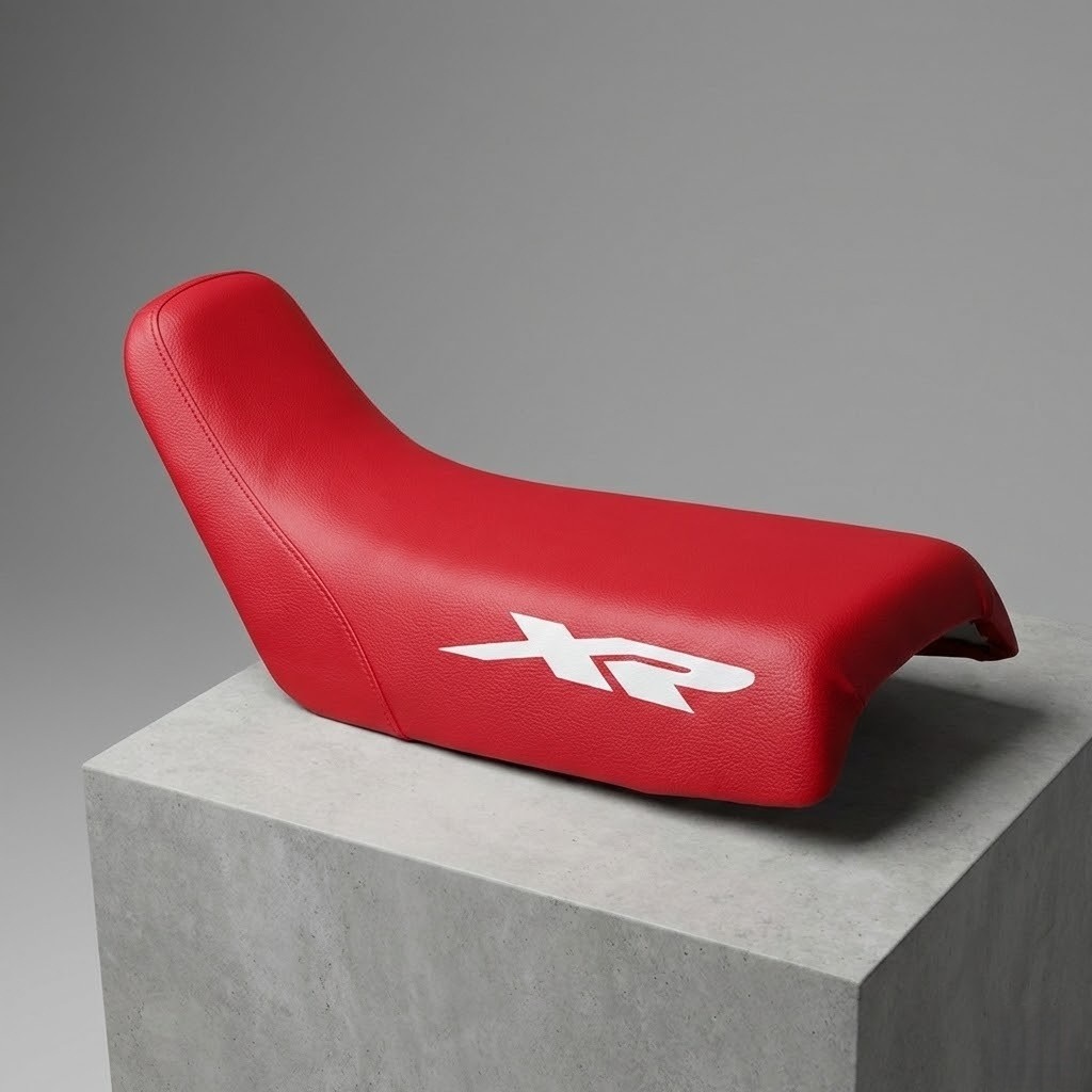 Seat Cover for Honda XR250R XR250 XR 250 Red Synthetic Leather Design 2001 - Image 4