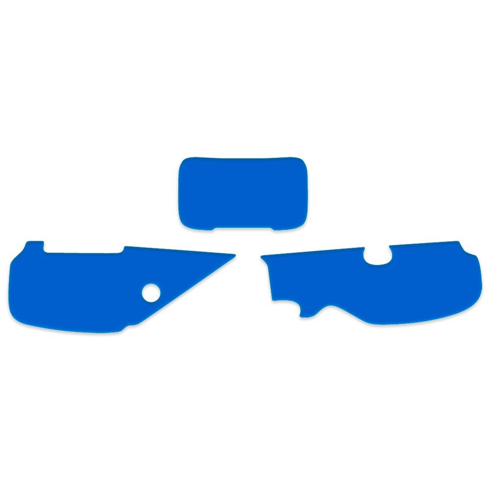 Tank, Side Front Graphics + Caution Warning Label for Honda XR600R 1992 blue red - Image 5