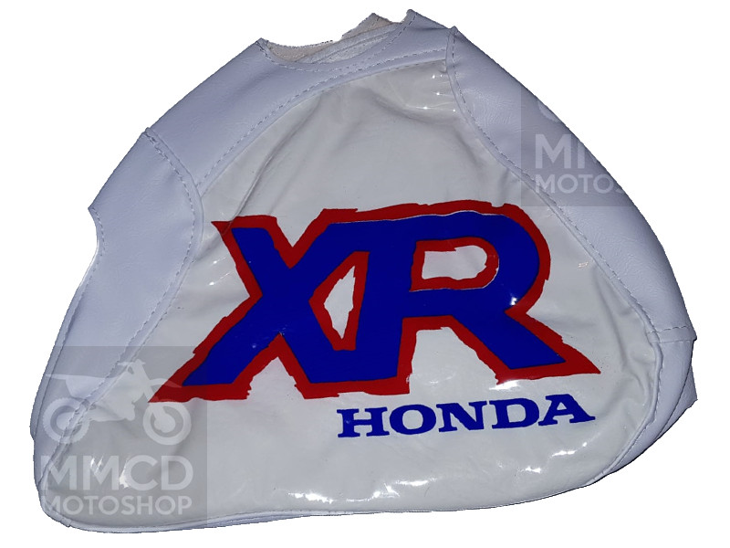 Gas Tank Cover for Honda XR600R XR 600 XR600 1992 â White Base, Blue - Red - Image 2