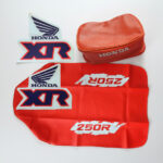 Tank Graphics + Seat Cover + Fender Bag for Honda XR250R 1991