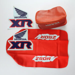 Tank Graphics + Seat Cover + Fender Bag for Honda XR250R 1991