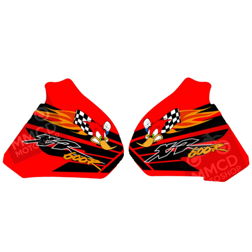 Tank Decals for XR600R Crazy Bird Woody Graphics Thick Shiny | Microperforated - Image 2