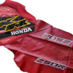 Seat Cover and Tank Cover for Honda XR250R xr 250 xr250 2000 red black vinyl
