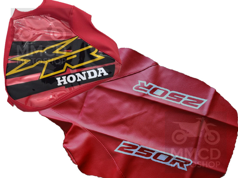Seat Cover and Tank Cover for Honda XR250R xr 250 xr250 2000 red black vinyl