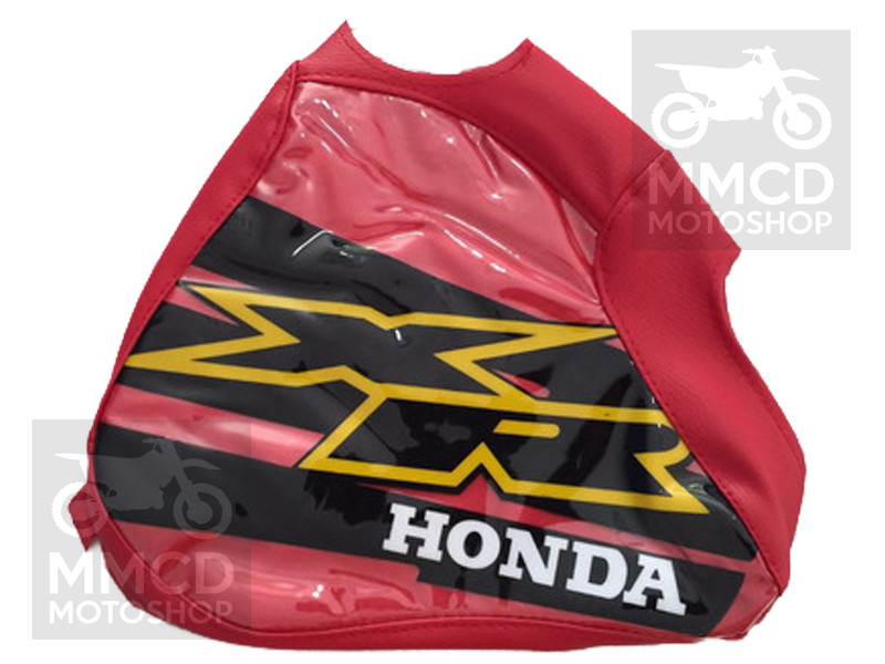 Seat Cover and Tank Cover for Honda XR250R xr 250 xr250 2000 red black vinyl - Image 4