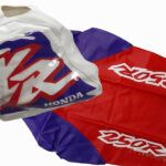 Seat Cover Tank Cover for Honda XR250R XR 250 1996 Red Black Synthetic Leather