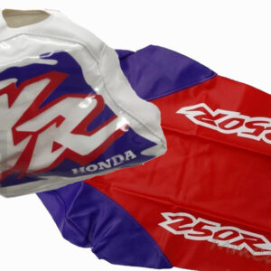 Seat Cover Tank Cover for Honda XR250R XR 250 1996 Red Black Synthetic Leather
