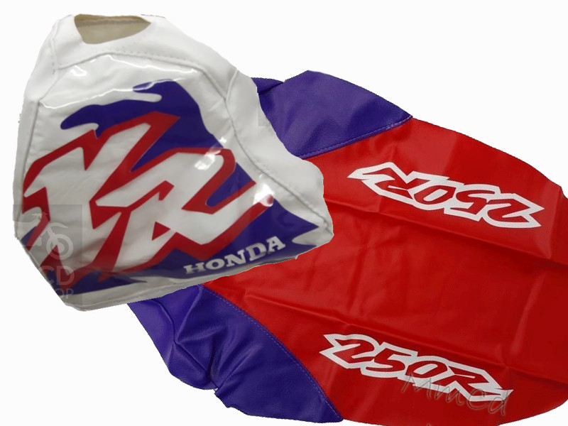 Seat Cover Tank Cover for Honda XR250R XR 250 1996 Red Black Synthetic Leather - Image 3