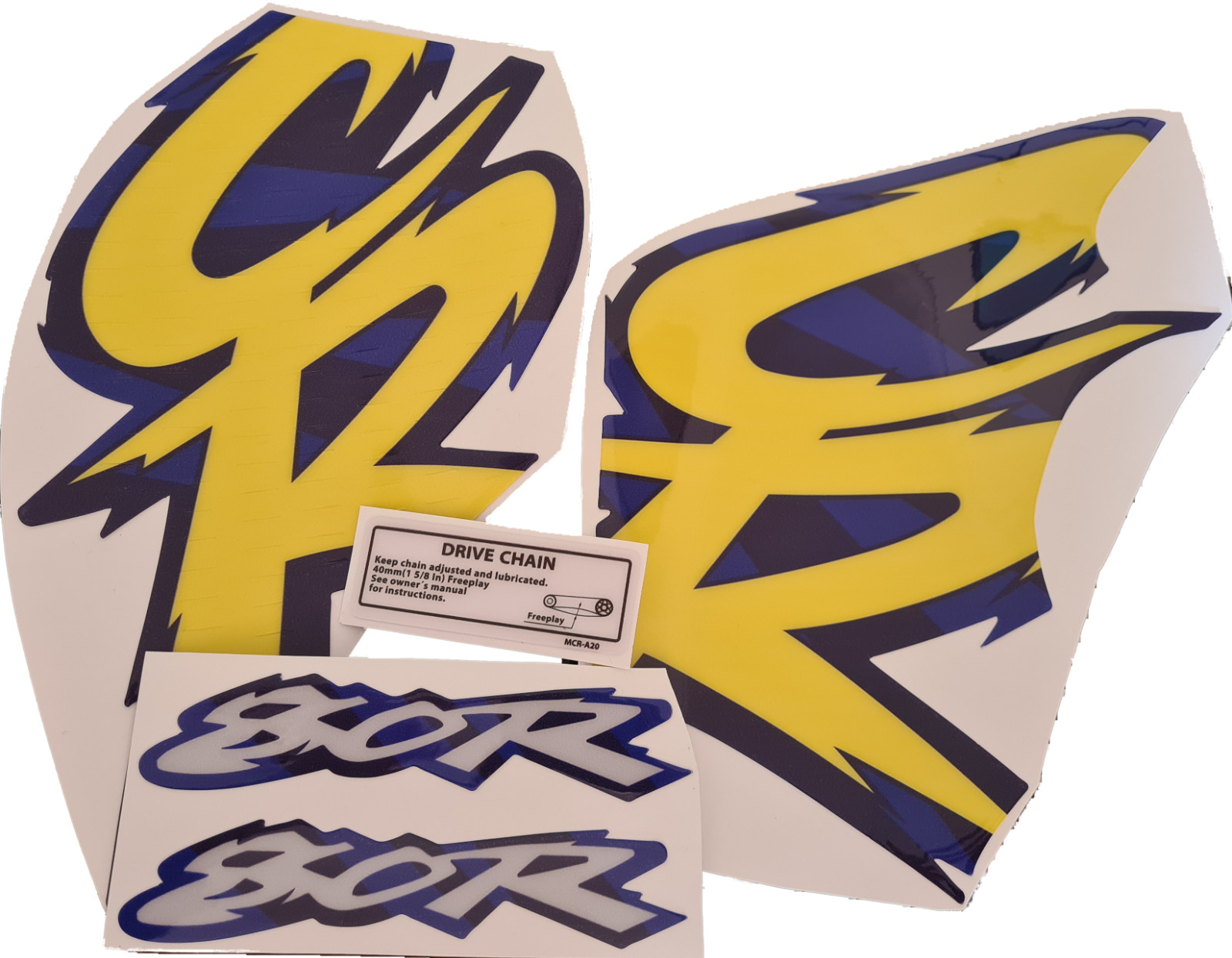 Graphics decals for Honda CR80R Cr 80 cr80 thick 1994 glossy laminate, fast ship - Image 2