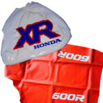 Seat cover and Tank cover for Honda XR 600 xr600 XR600R 1992 blue orange