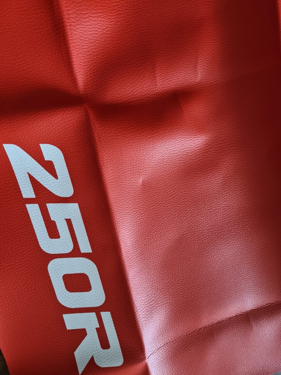 Seat Cover Honda XR250R XR 250 1992 Orange Synthetic Leather UltraGrip - Image 4