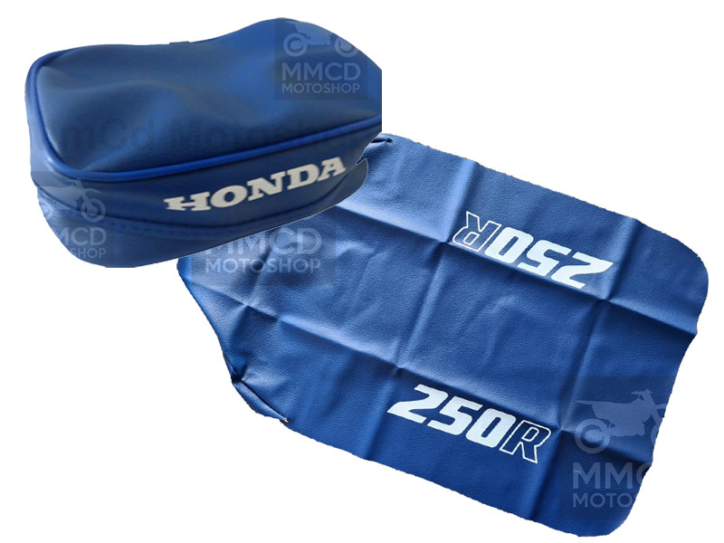 Seat Cover & Rear Fender Bag for Honda XR250R XR 250 1986 Blue Synthetic Leather - Image 3