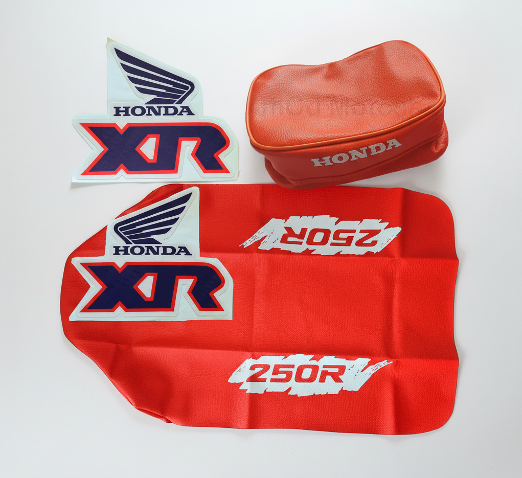 Tank Graphics + Seat Cover + Fender Bag for Honda XR250R 1991 - Image 15