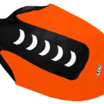 Seat cover ultragrip for Yamaha Raptor 350 yfm350 all years Black orange white