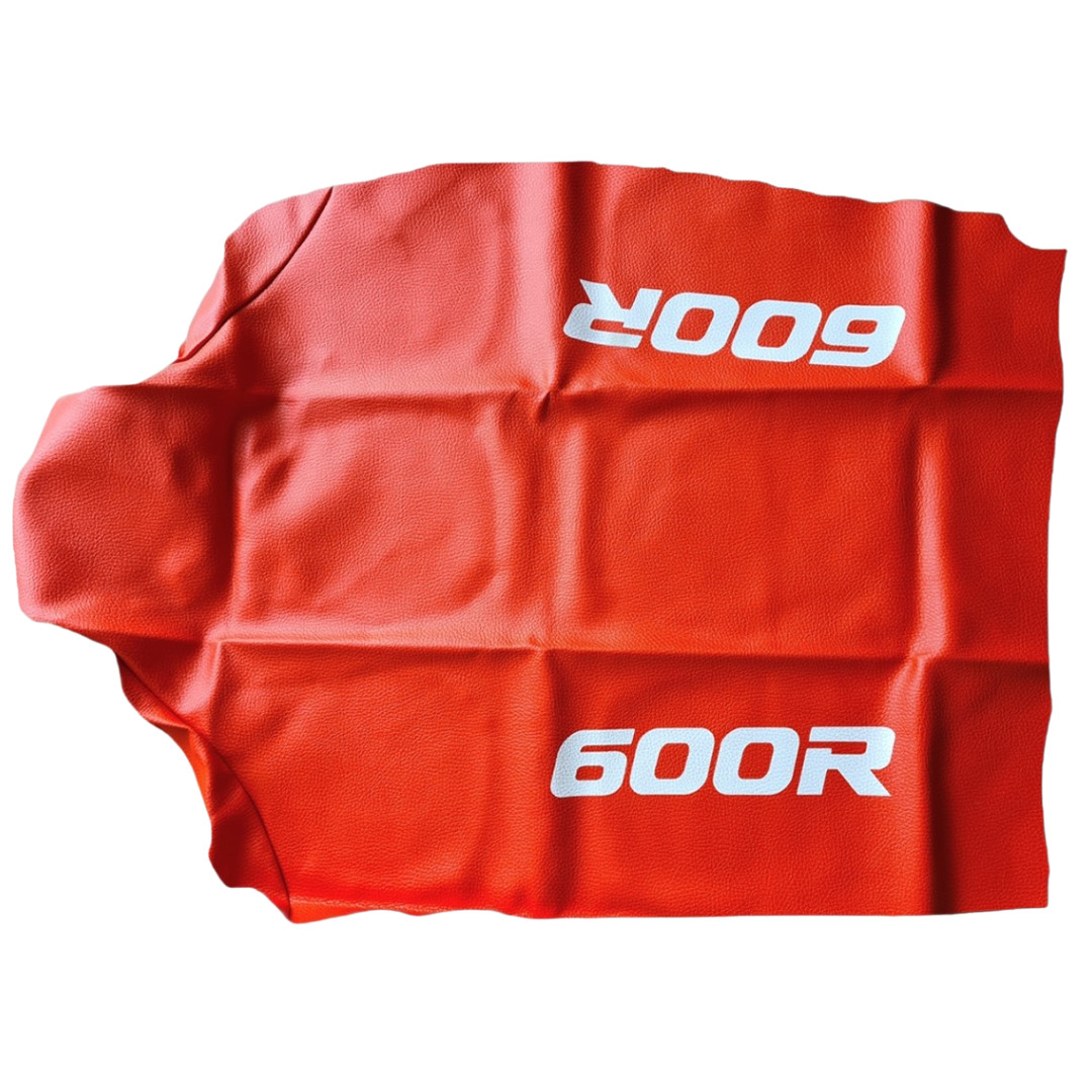 Seat Cover & Rear Fender Tool Bag FOR Honda XR600R 1992 Orange Synthetic Leather - Image 4