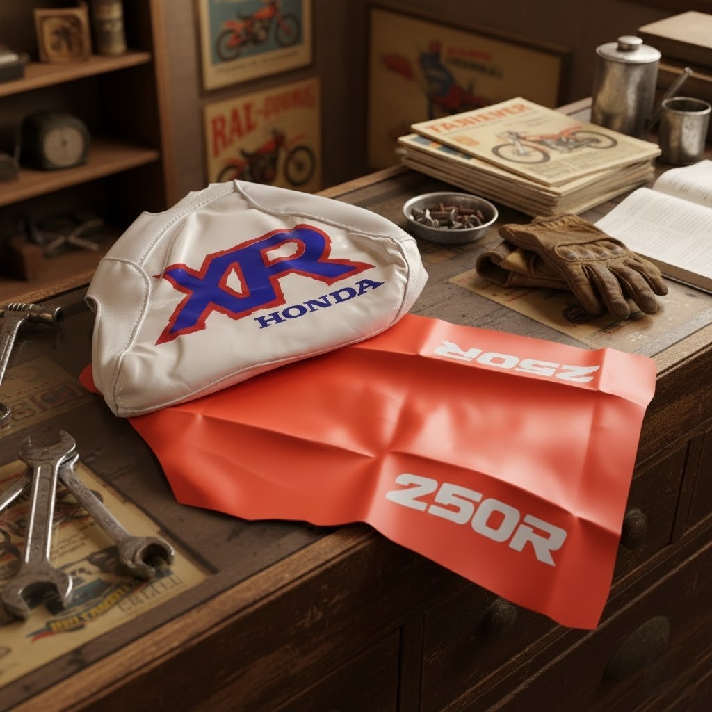 Seat & Tank Cover FOR Honda XR250R XR250 XR 250 1992 Synthetic Leather vinyl - Image 2