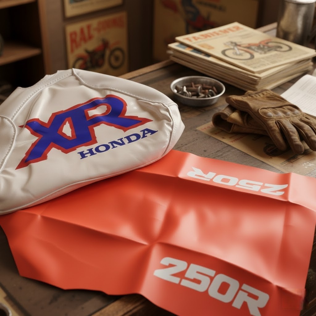 Seat & Tank Cover FOR Honda XR250R XR250 XR 250 1992 Synthetic Leather vinyl - Image 4
