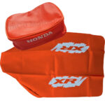 Seat cover for Honda XR600 xr 600 xr600r 90 Synthetic leather orange,fast ship