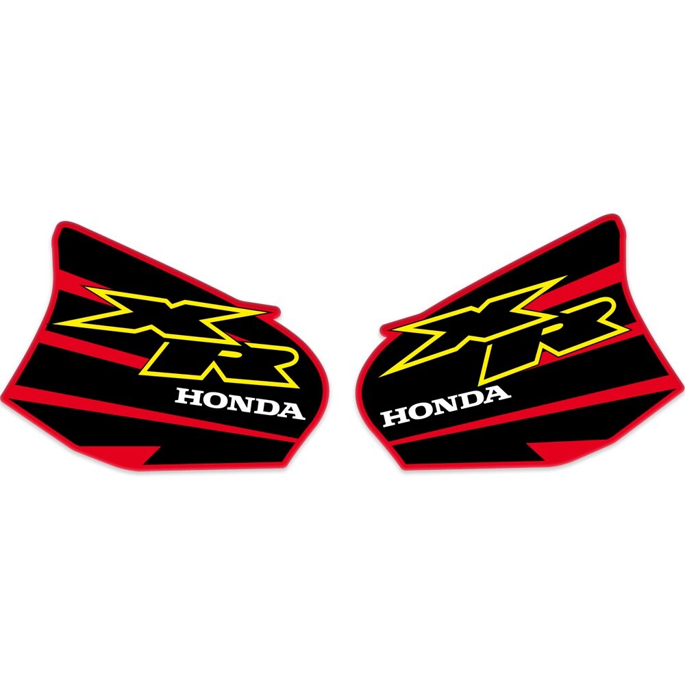 Tank Decals Graphics FOR Honda XR600R 2000 Red Black Glossy - Image 2