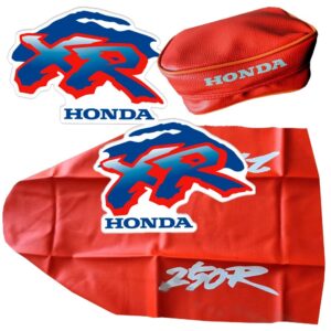Tank Decals Seat Cover & Rear Fender Tool Bag FOR Honda XR250R XR250 1993