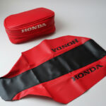 Seat Cover + Rear Fender Bag | For Honda XR250R XR250 synthetic leather 2002