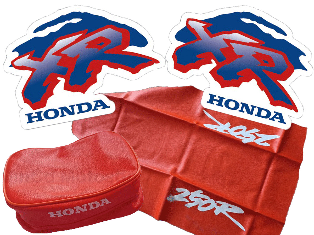 Tank Decals Seat Cover & Rear Fender Tool Bag FOR Honda XR250R XR250 1993 - Image 5