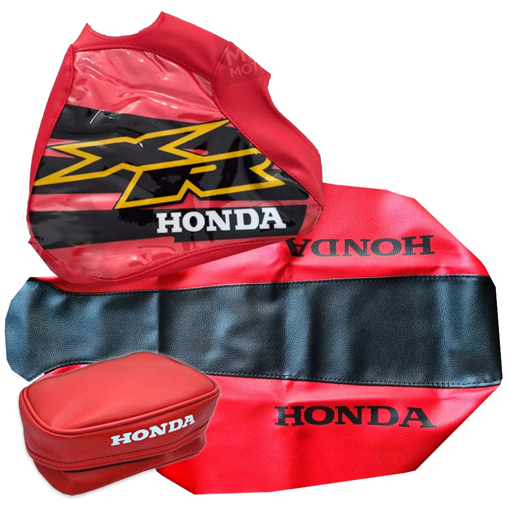 Seat Cover + Tank Cover + Rear Fender Bag â XR400R XR 400 (2000â2003) â Red - Image 6