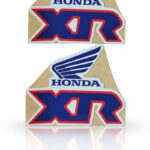 Honda XR600R Tank Decals 1991 â Blue 3M Premium Microperforated Graphics XR 600