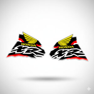 Tank Decals for Honda XR600R 1998 â Black Red Glossy â Fast DHL Ship