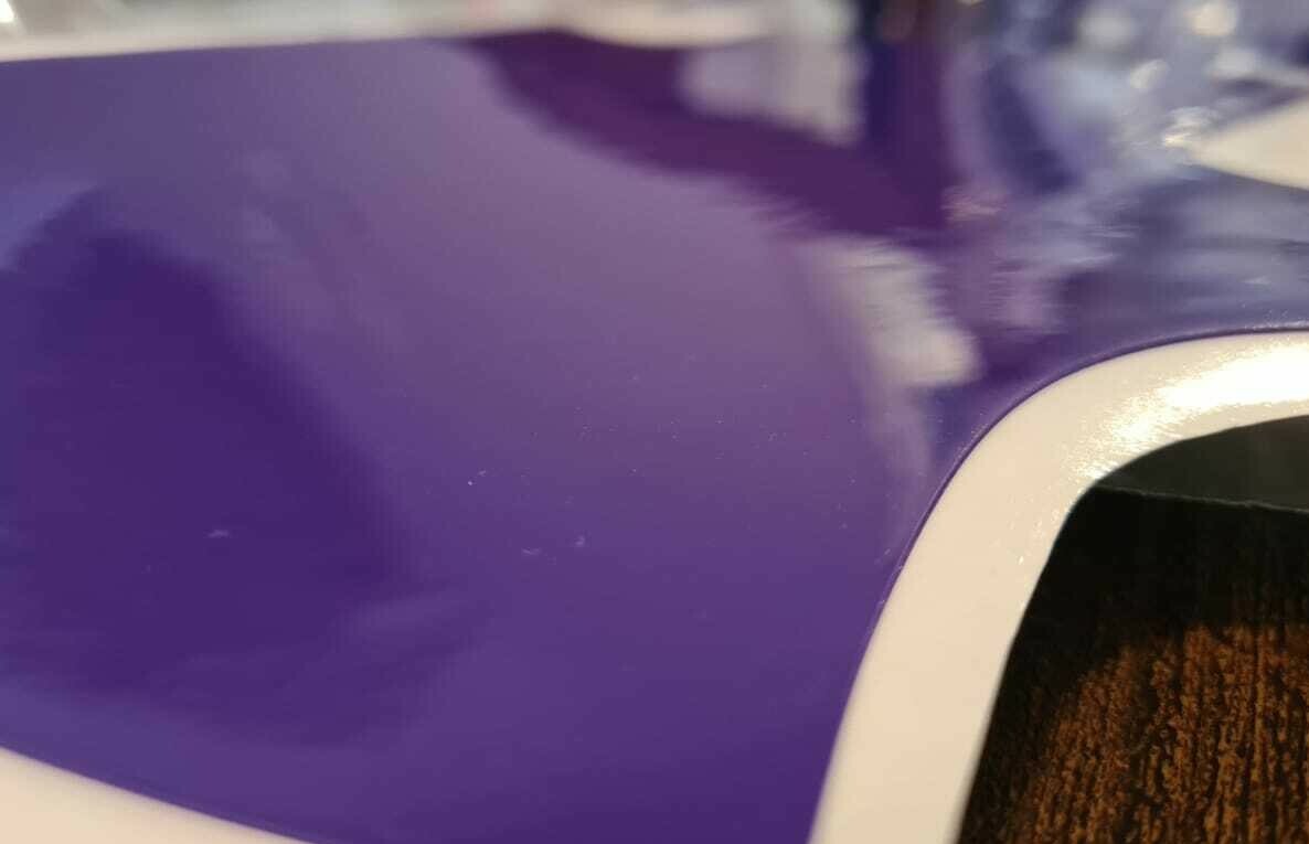Tank & Side Graphics Decals Kit Purple XR 600 Microperforated Honda XR600R 1995 - Image 5