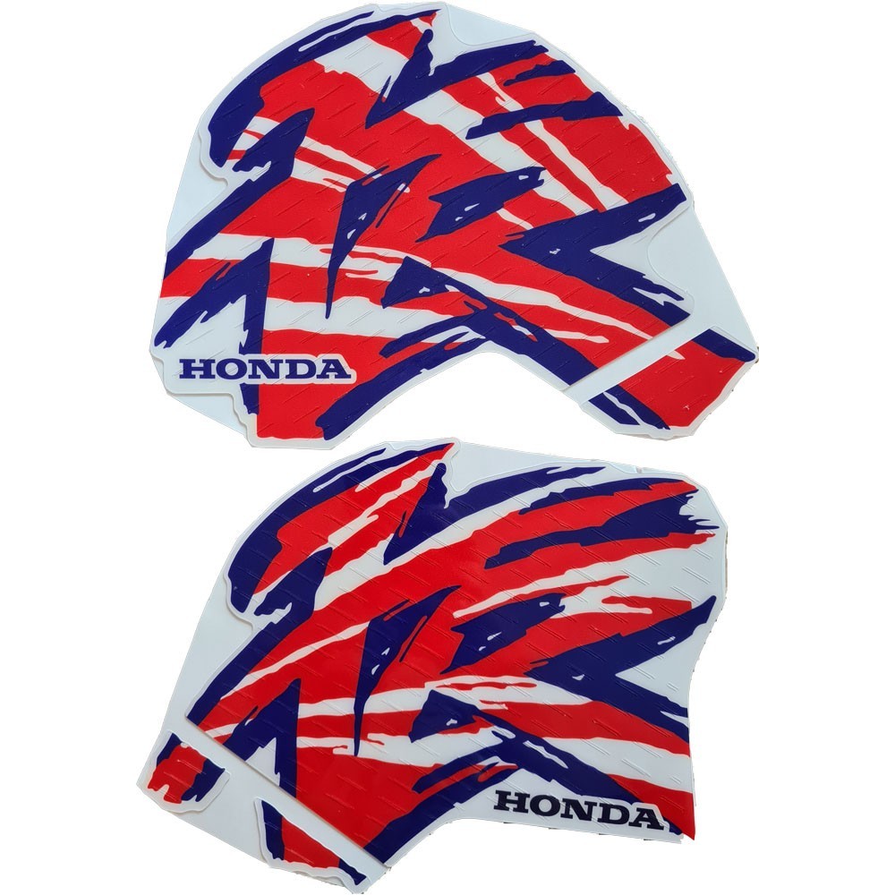 Tank & Side Graphics Decals Kit Purple XR 600 Microperforated Honda XR600R 1995 - Image 6