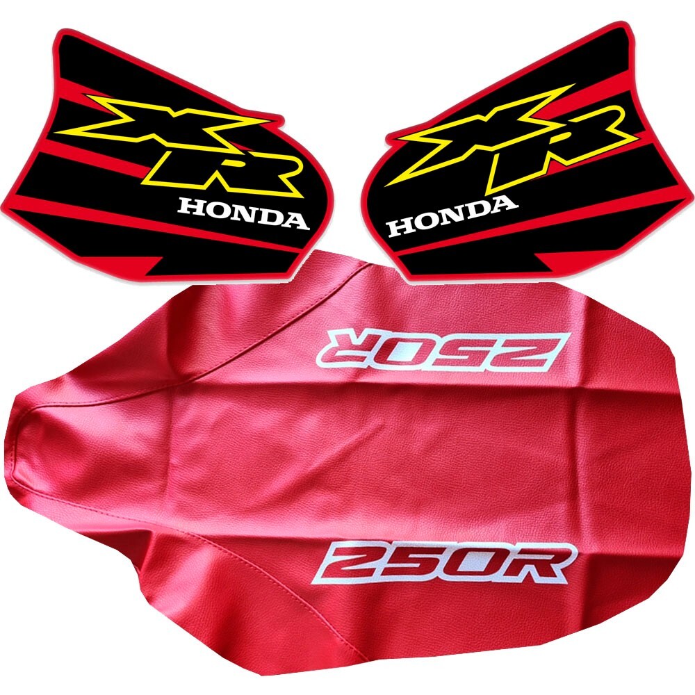 Tank Decals + Seat Cover + Tool Bag for Honda XR250R XR250 XR 250 2000 Red | DHL - Image 10